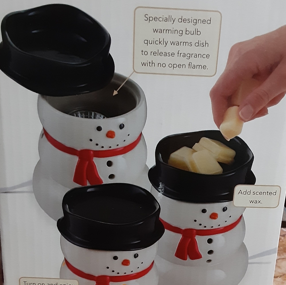 Snowman Holiday Collection candle warmers